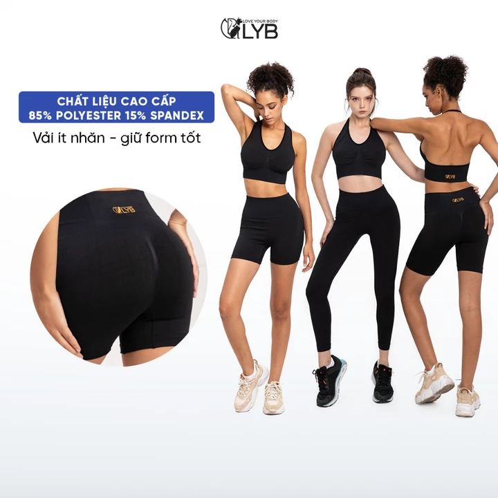 Quần Legging Nữ Dài LYB, Quần Legging Nữ Co Giãn Thoáng Mát, Thấm Mồ Hôi, Vải Mềm Thoáng Khí,Quần Tập Gym
