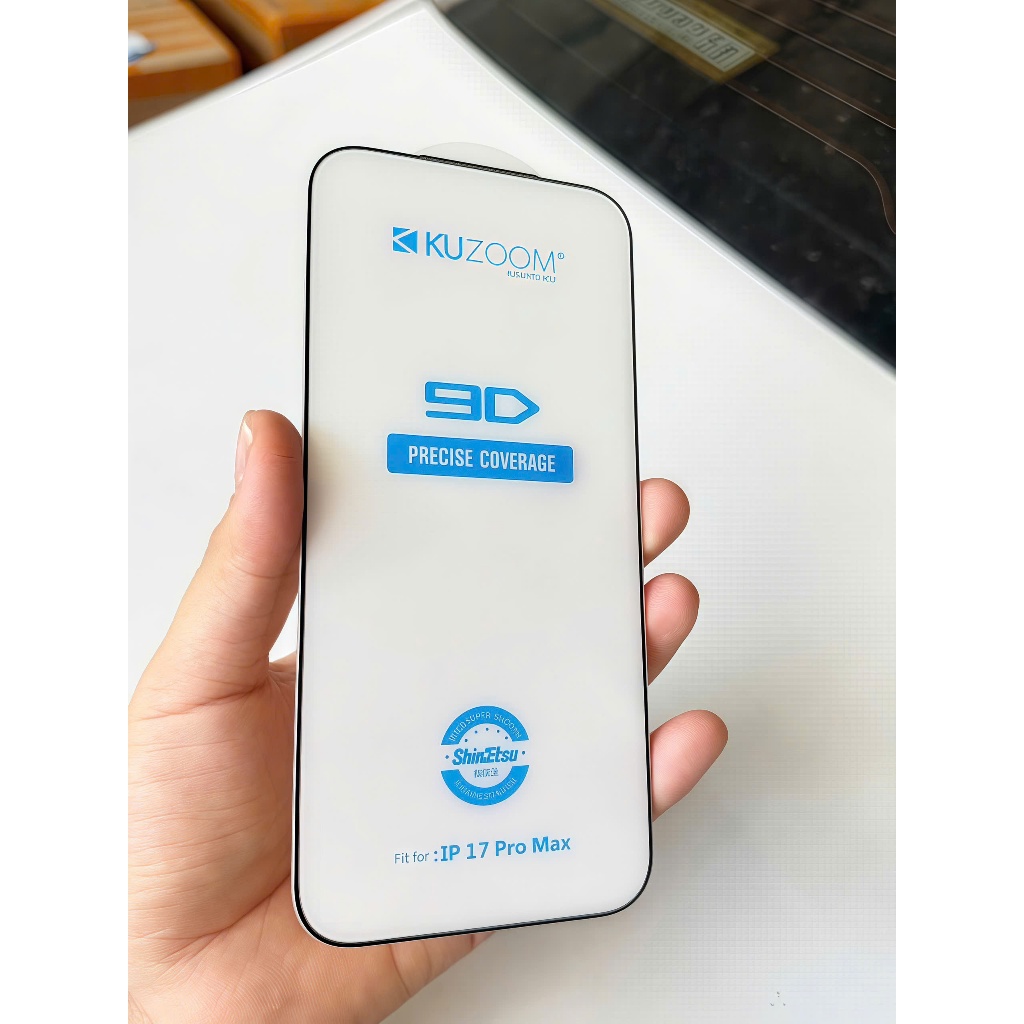 Kính cường lực KUZOOM full HD phủ nano,cảm ứng nhạy chống bám vân dành cho ip 17/16/15/14/13/12/11/x/xs/pro/max/air/plus