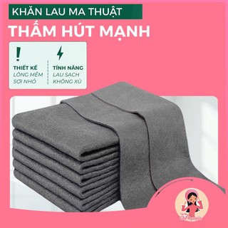 [MUA 2 Tặng 1] Khăn Lau Kính Ma Thuật Không Để Lại Dấu Vết  Làm Sạch Kính Xe Hơi Nhà Cửa