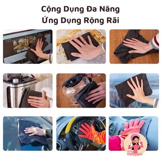 [MUA 2 Tặng 1] Khăn Lau Kính Ma Thuật Không Để Lại Dấu Vết  Làm Sạch Kính Xe Hơi Nhà Cửa