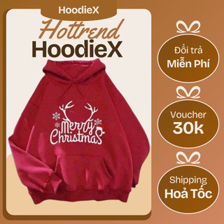 🎄 HOODIEX – ÁO HOODIE NOEL MERRY CHRISTMAS | THUN NỈ MỀM MỊN | FORM ĐẸP DƯỚI 65KG