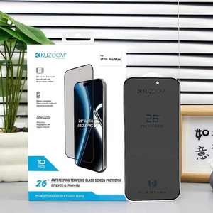 Kính cường lực KUZOOM Anti-Peeping chống nhìn trộm full viền dành cho ip 17/16/15/14/13/12/11/pro/promax/plus
