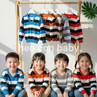 Áo len tay dài mặc ấm cho bé (6-22kg)