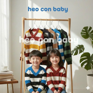 Áo len tay dài mặc ấm cho bé (6-22kg)