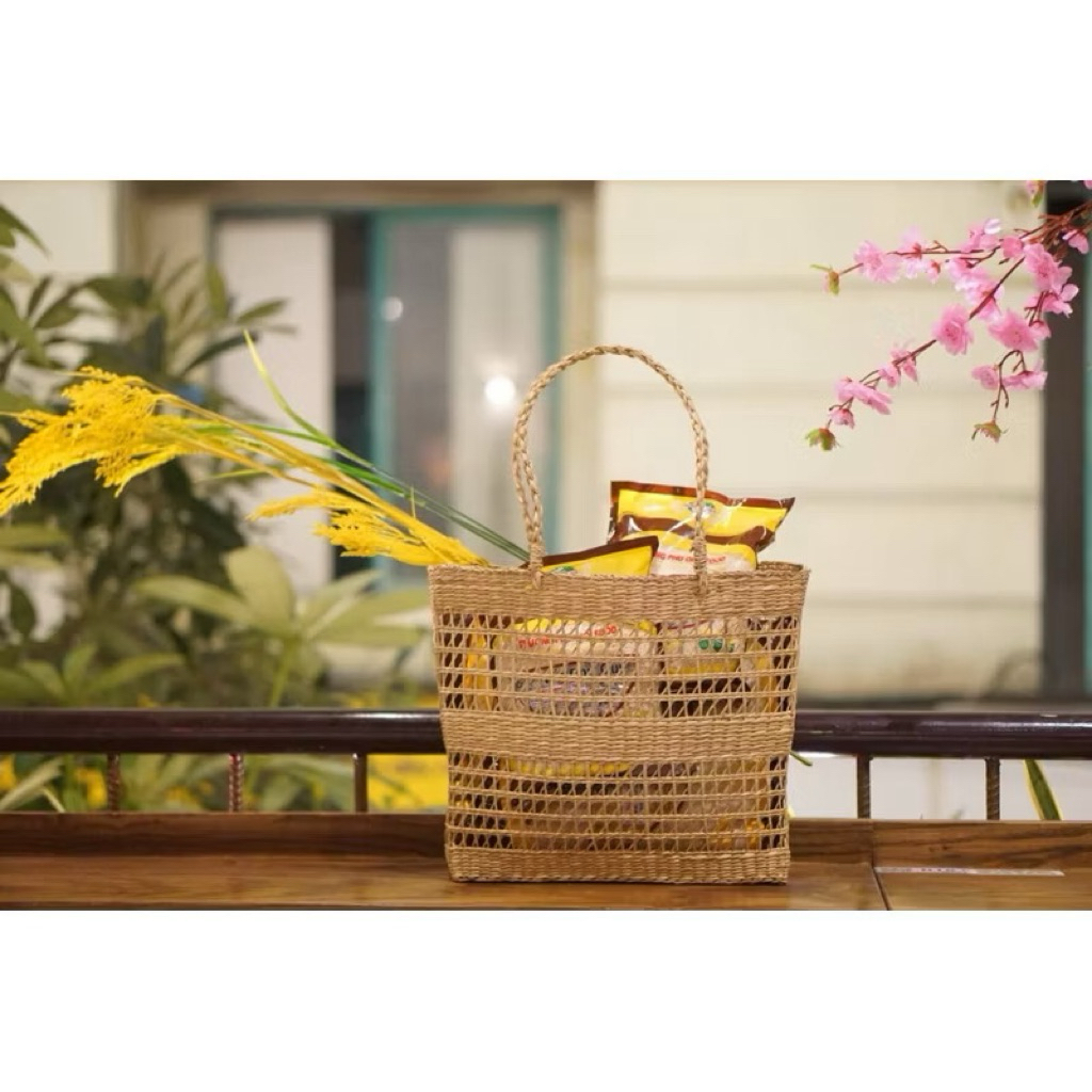 Kho sỉ túi cói , Túi đi biển chụp ảnh áo dài siêu đẹp