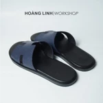 Dép HM cao cấp, dép chữ H nam hàng thủ công chất liệu da bò, đế phíp dán sẵn chống trơn, bảo vệ đế — ảnh 4