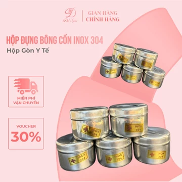 Hộp Gòn , Hũ Đựng Bông Y Tế Tiện Dụng 5x7cm Dùng Trong Y Tế , Spa.