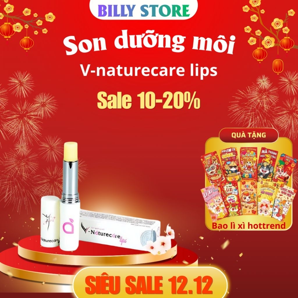 Son dưỡng môi V-Natucare lips giúp môi căng mọng vị dâu tự nhiên ...