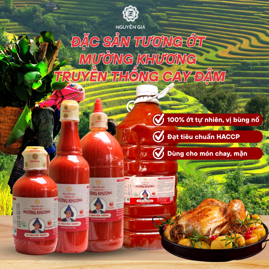 Tương Ớt Mường Khương Truyền Thống Xưa Cay Đậm Đặc Sản Lào Cai 250ml / 500ml / 1L