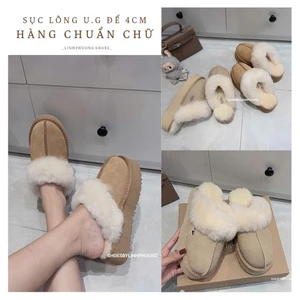 Sục lông UG da lộn đế 4cm hàng QCCC fullbox