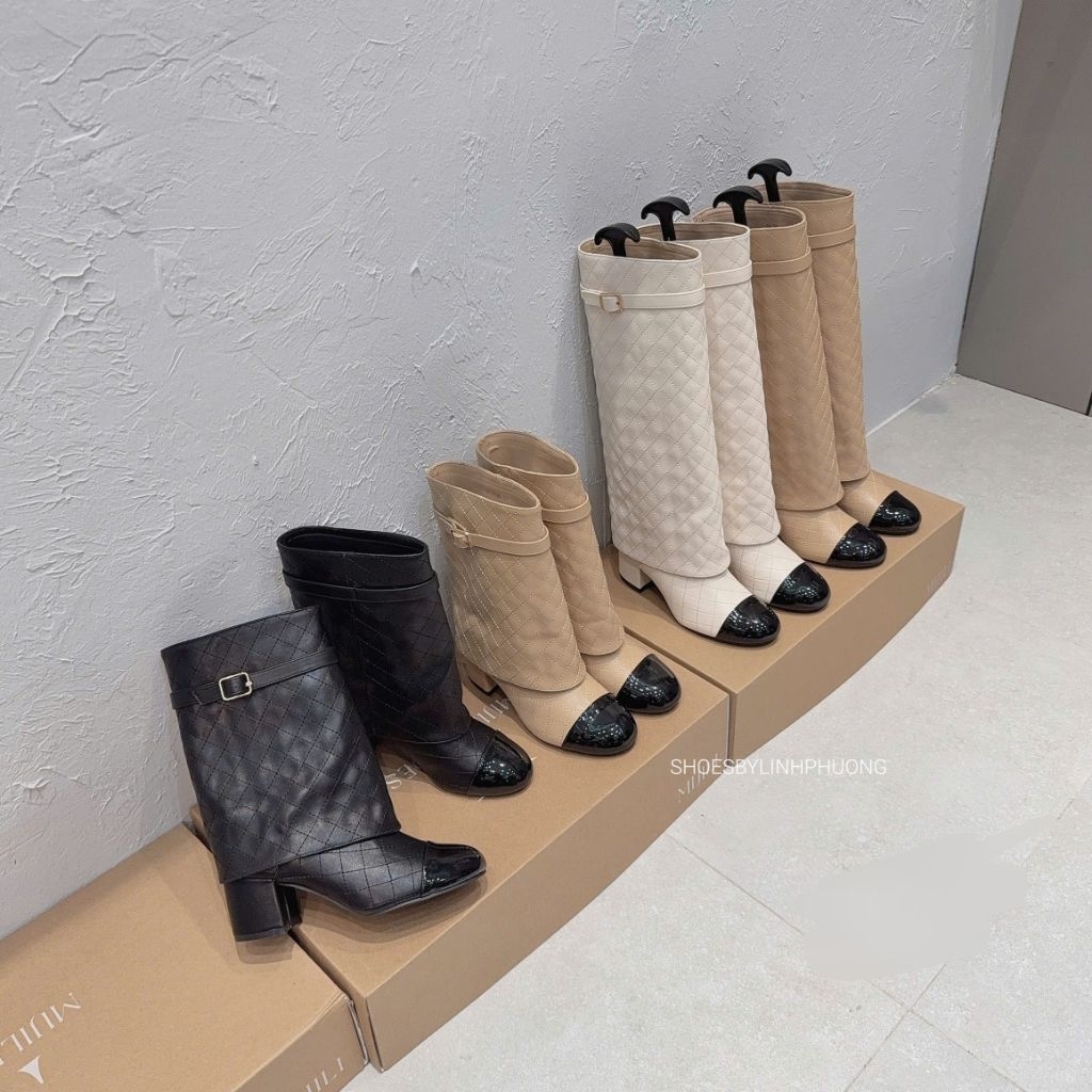 [‼️GIÁ XẢ BỎ MẪU] Boot da trần chỉ khóa hàng chuẩn brand MIJILI cao cấp fullbox