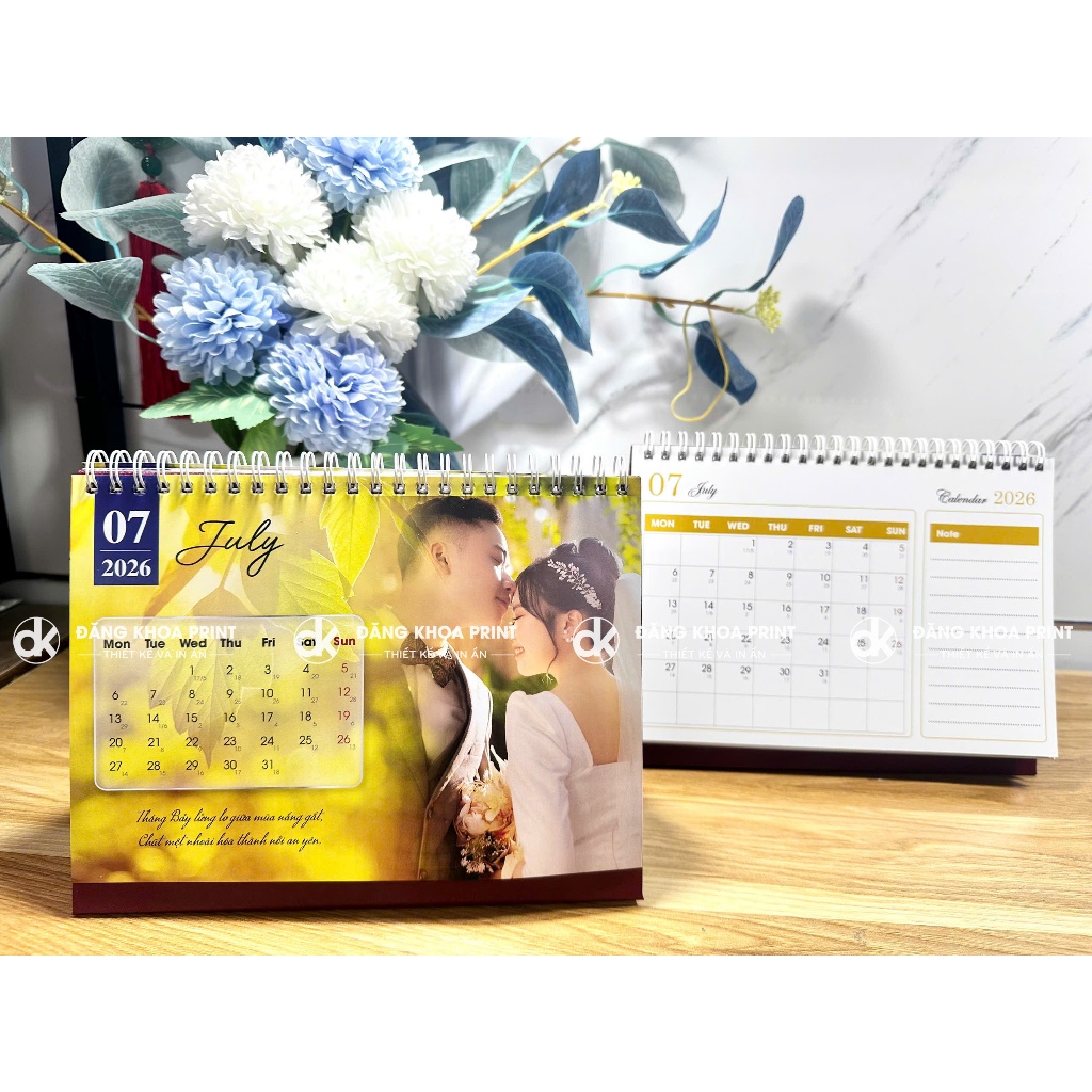In Lịch 2026 để bàn cá nhân, In lịch cho bé, In lịch gia đình FORM MẪU SẴN THAY ẢNH THEO YÊU CẦU