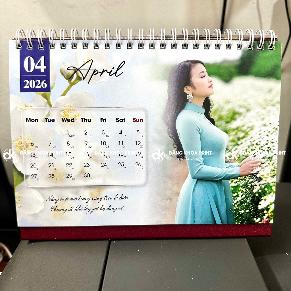 In Lịch 2026 để bàn cá nhân, In lịch cho bé, In lịch gia đình FORM MẪU SẴN THAY ẢNH THEO YÊU CẦU