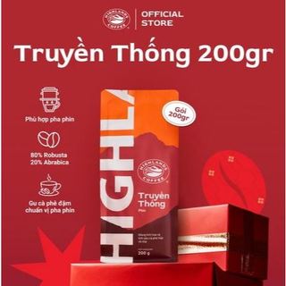 Cà Phê Rang Xay Truyền Thống Highlands Coffee 200g