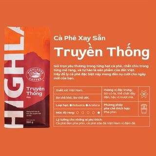 Cà Phê Rang Xay Truyền Thống Highlands Coffee 200g