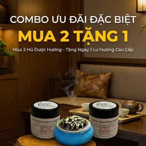 {Dược Cổ Hương} -COMBO MUA 2 TẶNG 1 LƯ XÔNG 100% từ thiên nhiên không hương liệu.