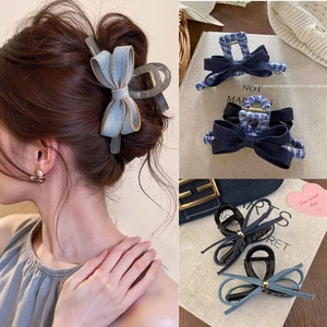 Kẹp tóc nơ bò trẻ trung size 8, 13cm thanh lịch phong cách Hàn Quốc phụ kiện tóc nữ xinh