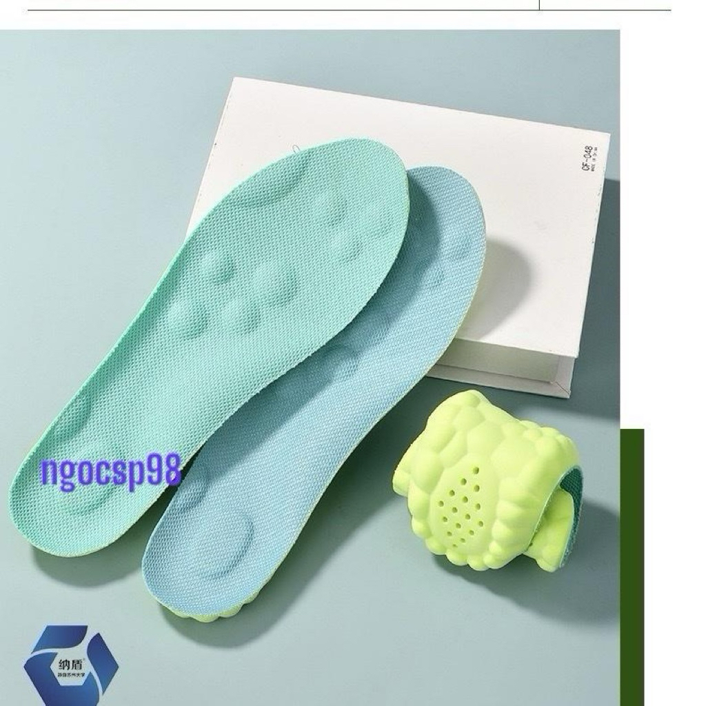 lót giày cao su non 4D hàng chuẩn cao cấp êm thoáng không biến dạng , bộ đội , công nhân , chạy bộ , tập gym ....