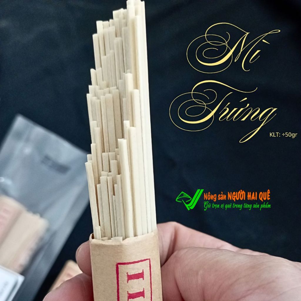 Mì trứng Người Hai Quê - Ăn chất - Ăn thời thượng dùng làm mì trộn, ăn lẩu, mì tiềm...