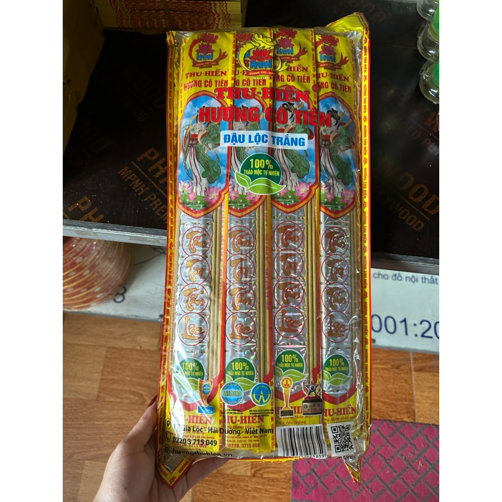 Hương Thu Hiền dài 43cm cuộn tàn trắng