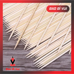 Que xiên tre , xiên nướng tôm - BAO BÌ VUI