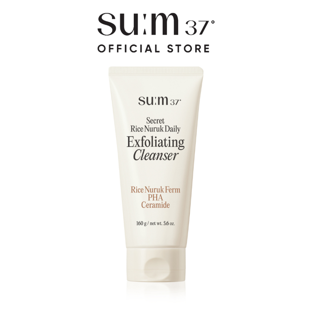 [KOL x Su:m37] Sữa rửa mặt gạo tạo bọt  Su:m37 Secret Rice Nuruk Daily Exfoliating Cleanser 160g