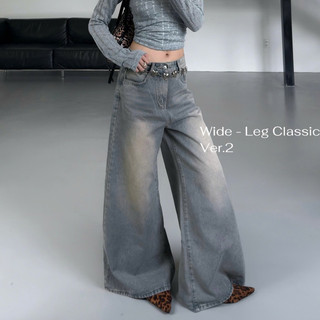Quần Jeans Ống Rộng Ver 2 WIDE LEG Avo Avocado tôn dáng cạp cao form unisex nam nữ