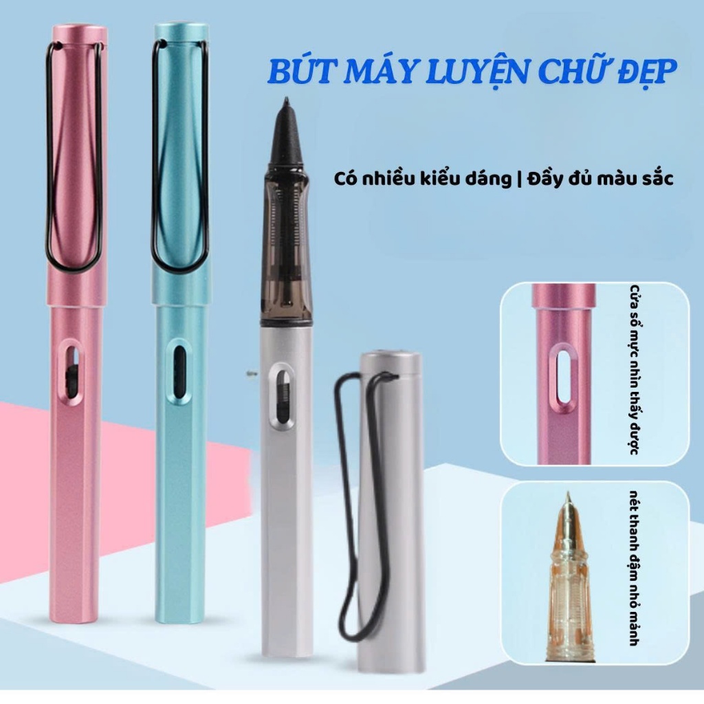 Bút Máy Luyện Chữ Đẹp T_01 Ngòi Lá Tre Tự Nhiên Cho Học Sinh Tiểu Học Và Người Luyện Chữ