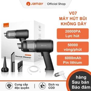 Jamay Máy hút bụi ô tô cầm tay 4 trong 20000PA pin 8000 mAh không dây mã Dùng được cả trong xe và trong nhà V07