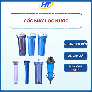 Cốc Máy Lọc Nước – Cốc Trong, Cốc Đục, Cốc 123, Cốc 10 Inch, 20 Inch - Bền Chắc - Lắp Đặt Nhanh
