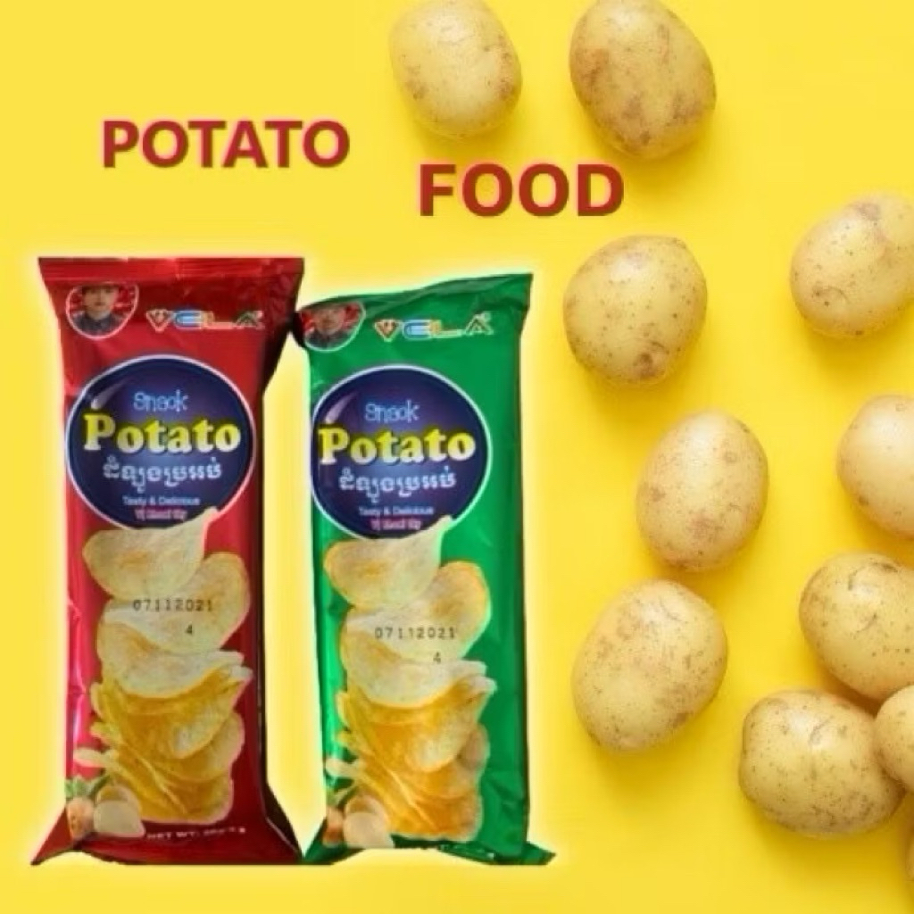 Snack Khoai Tây POTATO VELA, Bim Bim Khoai Tây POTATO ( Bịch 30 gói)