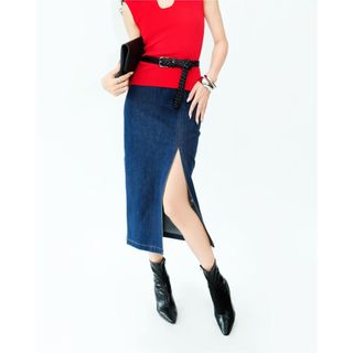 Chân Váy Xẻ JP Fashion Dáng Dài, Chất Jeans Thoải Mái Mát Mẻ, Xẻ Tà Tôn Chân Dài Thon Dễ Vận Động 17012089