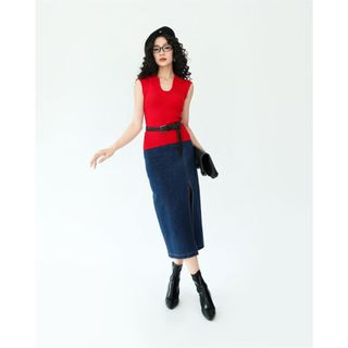 Chân Váy Xẻ JP Fashion Dáng Dài, Chất Jeans Thoải Mái Mát Mẻ, Xẻ Tà Tôn Chân Dài Thon Dễ Vận Động 17012089