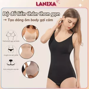Bộ Đồ Định Hình Body Suit Nữ Su Co Giãn Dáng Thon Gọn Nâng Ngực Thắt Eo Tạo Form Chuẩn LANIXA N3985