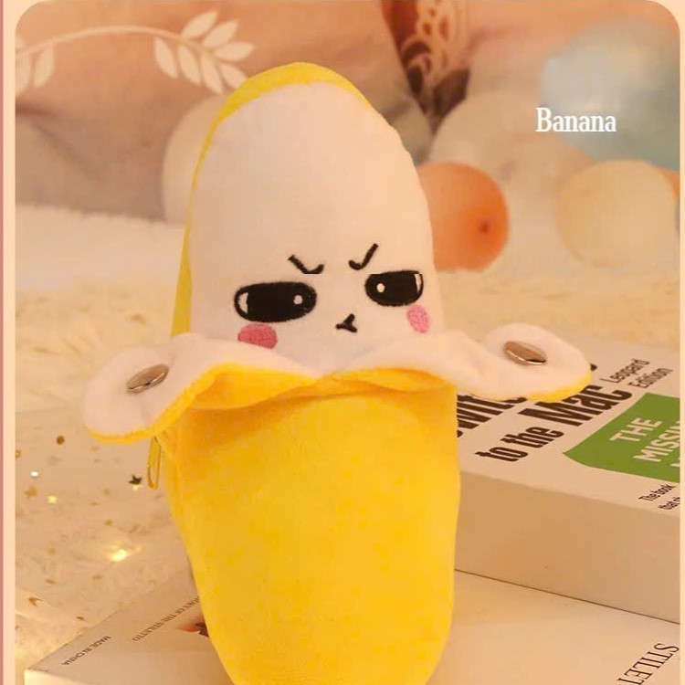 Đồ chơi chuối bông cảm biến phát nhạc hottrend - đồ chơi gấu bông trái cây tương tác phát âm thanh theo nhịp cho bé