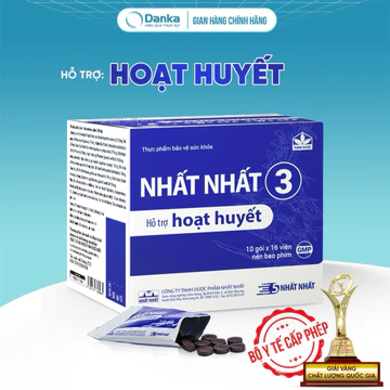 Viên Hoạt Huyết Nhất Nhất 3 - Hỗ trợ giảm hoa mắt, chóng mặt, đau mỏi vai gáy, tê bì chân tay