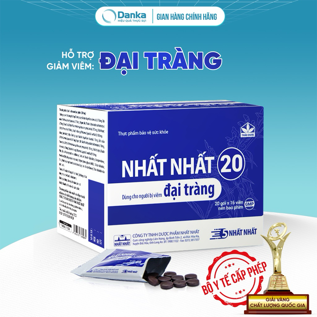 Viên Uống Hỗ Trợ Đại Tràng - Nhất Nhất 20 - Hỗ trợ giảm viêm đại tràng & ngăn ngừa tái phát