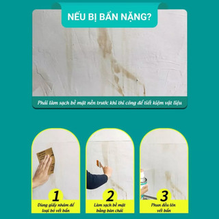 Bình Xịt Sơn Màu Trắng Tường Nhà 800ml – Che Vết Bẩn, Chống Nấm Mốc, Tân Trang Tường Nhanh Gọn