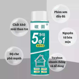 Bình Xịt Sơn Màu Trắng Tường Nhà 800ml – Che Vết Bẩn, Chống Nấm Mốc, Tân Trang Tường Nhanh Gọn