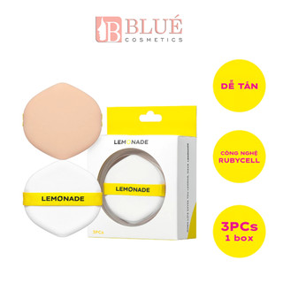 Bộ 3 Bông Phấn Tán Nền Lemonade Cushion Puff Set (3pcs)