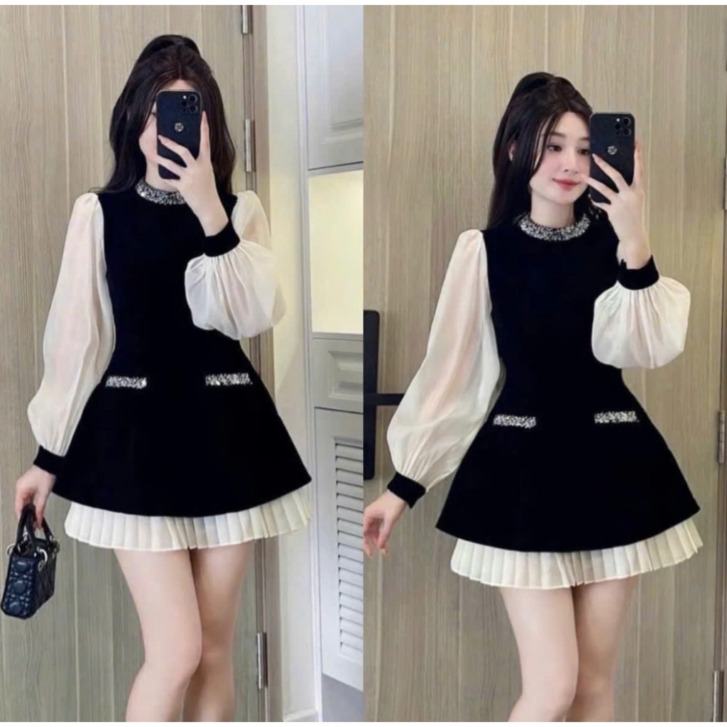 ĐẦM TIỂU THƯ NHUNG CAO CẤP PHỐI TƠ ÁNH KIM – DỰ TIỆC, SANG TRỌNG VÀ QUYẾN RŨ