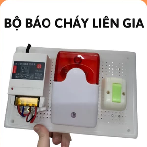 Bộ báo cháy liên gia 1000m 220v,báo động điều khiển từ xa,bộ báo động liên gia,còi báo cháy,báo động,báo cháy hộ liên gi