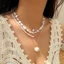Vòng Cổ Nhiều Lớp Tua Rua Hình Vỏ Sò Dành Cho Nữ DCMH03