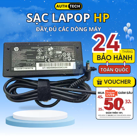 Sạc Laptop HP 19.5V 65W/90W, sạc HP chân to/ chân nhỏ zin, cục sạc máy tính HP