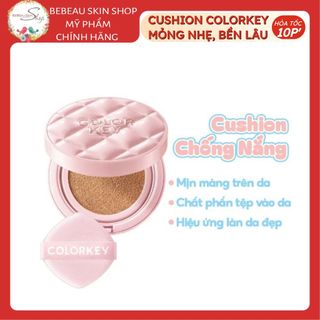 Phấn Nước Chống Nắng Colorkey Long Lasting Flawless Brightening Cushion Cream SPF50+PA++++ - Bebeau