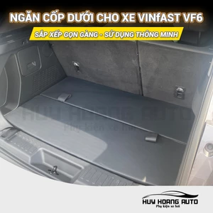 Tấm Ngăn Cốp Dưới Cho Xe VinFast VF6 Tăng Không Gian Chứa Đồ Giúp Xe Gọn Gàng, Thẩm Mỹ và Tiện Dụng