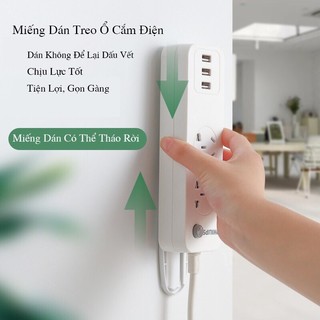Combo 3 Miếng dán tường treo ổ cắm điện - đa năng, tiện dụng