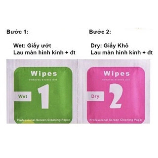 COMBO 200 bộ giấy lau màn hình 1-2