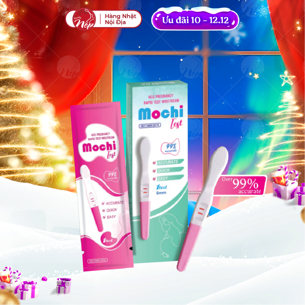 Bút thử thai Mochi Test cho kết quả chính xác nhanh chóng tiện lợi không cần dùng cốc - Nepbeauty