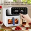 Nồi chiên không dầu hơi nước Qcooko cống suất 1500W dung tích 5L, màn hình cảm ứng dễ dàng thao t